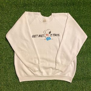 Vintage Snoopy Met Life Crewneck Sweatshirt